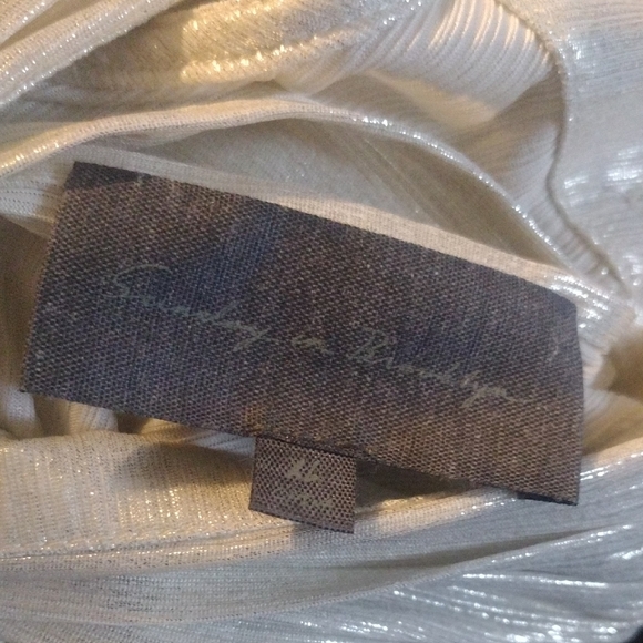 Anthropologie Silver Halter Blouse - Picture 3 of 3